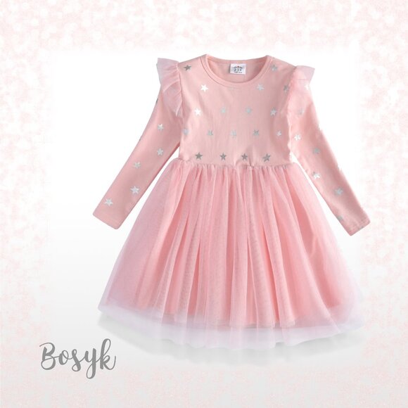 Sophie Dress - Powder Pink - Dress for Girls - Elegant Dress for Girls - Dresses - Picture 1 of 2